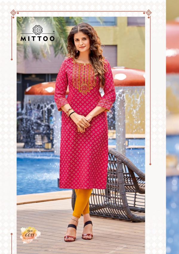 Mittoo Bandhan 2 Rayon Designer Kurti Collection